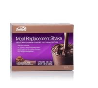 Meal Replacement Shake Skipping meals is a common mistake people make in weight-management or wellness programs. The Meal Replacement Shake is a healthy, delicious solution. Each shake includes 22-24 grams of protein, 24 grams of carbohydrates, 5-6 grams of fiber, 26 vitamins and minerals, and 50 percent of the recommended daily allowance of calcium. They come in several great-tasting flavors.